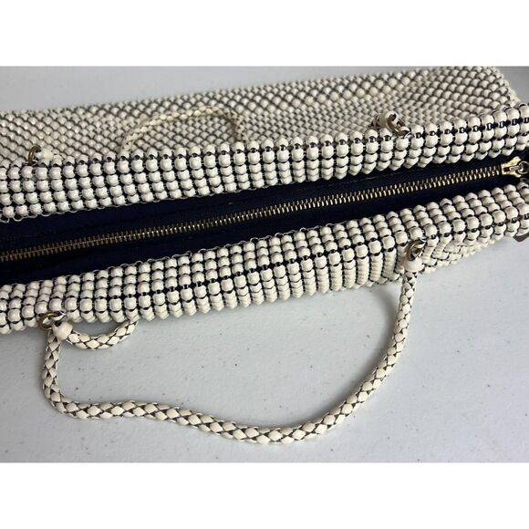 Vintage Antique Whiting & Davis Co. Alumesh Bags Ivory Metal Mesh Handbag Purse - Picture 4 of 12